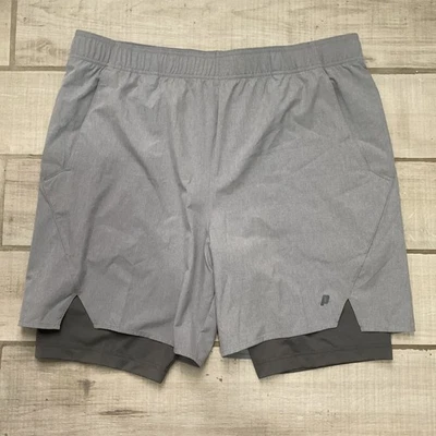 Prince Men's Fashion 9” Double Tennis Shorts Black Size XXL - Image 1 of 4