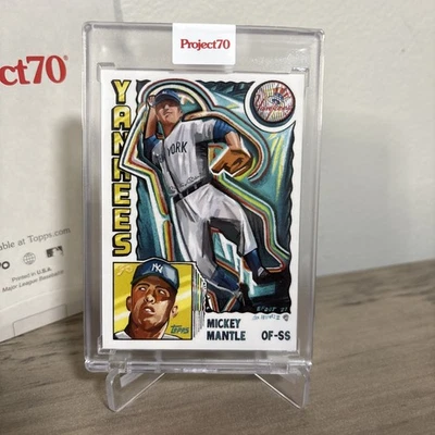 Mickey Mantle Topps Project 70 #313 1984 2021 de Efdot con caja PR/2.376 Foto 1 de 3