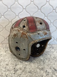 Adult Old College Spalding Leather football suspension helmet Vintage Antique - Picture 1 of 9