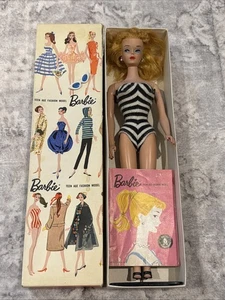 Vintage No 3? 4? Ponytail Barbie Doll with Box / Mattel - Afbeelding 1 van 24
