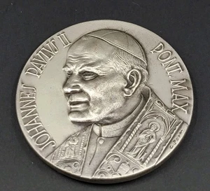 Papst Johannes Paul II. Roma Vatikan Medaille 58 mm Medaille - Bild 1 von 3