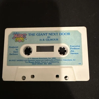 Jim Henson Muppet Babies THE GIANT NEXT DOOR Vintage 1985 Cassette Tape Foto 1 de 4