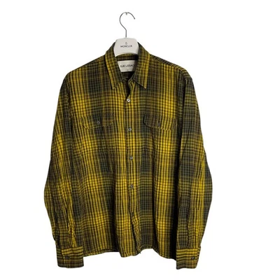 Our Legacy Black / Yellow Plaid Checked Shirt Size M - Image 1 of 4