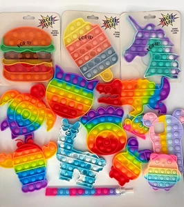 Pop It Toy Push Popper Sensory Fidget Silicone Kids Adult Game LotPop New - Picture 1 of 9