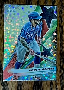 Adolis Garcia Starfractor SSP 2024 Topps Chrome Cosmic #SF-90 Free Ship - Picture 1 of 2