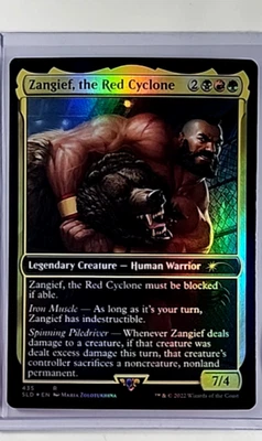MTG Magic the Gathering SLD Secret Lair Drop Foil #415 Zangief the Red Cyclone - Image 1 of 2