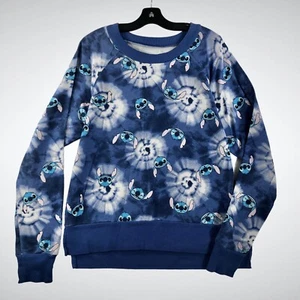 Disney Stitch Girls Sz S (4-6) Tie Dye Pullover Sweatshirt - Picture 1 of 6
