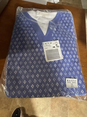 Conjunto de pantalón top azul mediano para mujer dentro de 2 piezas Foto 1 de 4