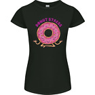 Donut Stress Funny Dont Stress Yoga Joke Womens Petite Cut T-Shirt