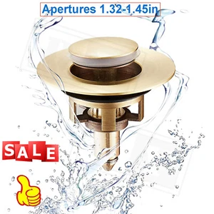 Enchufe de fregadero universal para baño tapón lavabo núcleo rebote filtro de drenaje emergente - Imagen 1 de 7