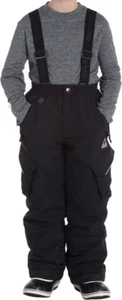 GERRY BOYS XS 5/6 BLACK GERRY PERFORMANCE SNOW PANTS REMOVABLE SUSPENDERS - Picture 1 of 6