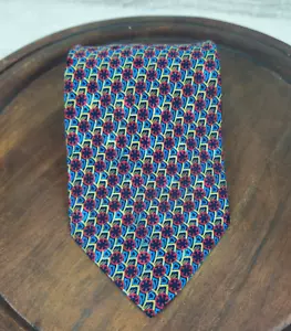 Men's Brioni Necktie Silk Made in Italy Geometric Roundels - Picture 1 of 7