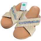 NWT Ladies A New Day Almond Phylis Raffia Slide Sandals - Size 10