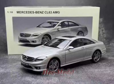 AutoArt 1:18 Benz cl63 AMG Alloy Diecast Car Model Kids Gift simulation Silver - Immagine 1 di 4
