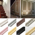 3D Pattern Self-adhesive Wallpaper Border Waist Line Wall Sticker PVC Home Decor