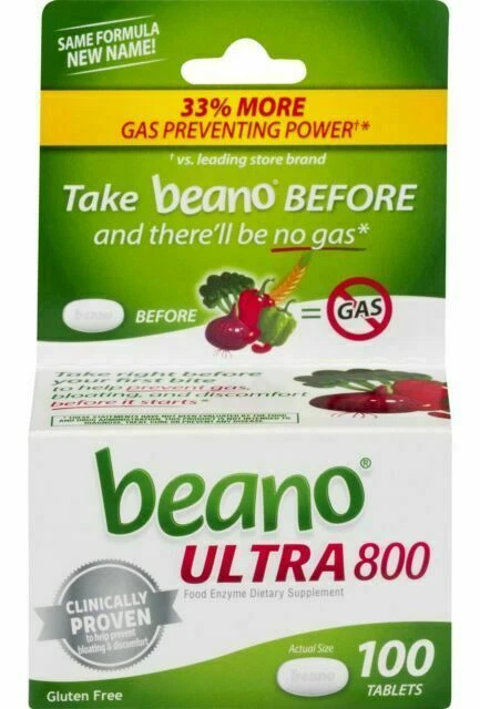 Beano Ultra 800 Digestive Enzyme Supplement - 100 Count
