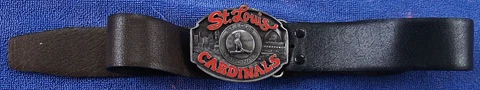 Vintage 80's St.Louis Cardinals Belt & Buckle U.S.A Cover