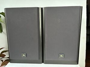 JBL LX22 Bookshelf Speakers Pair Titanium Tweeter Black Gray 2 Way