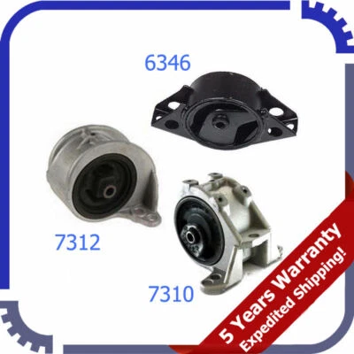 91-96 para Infiniti G20 para conjunto de montagem de motor automático 3 peças 7310 6346 7312 M891 - Imagem 1 de 4