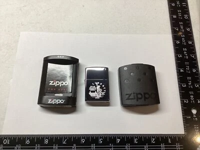 VINTAGE LIGHTER ZIPPO POCKET WINDPROOF RARE 1986 STATUE OF LIBERTY ELLIS ISLAND - Image 1 of 4
