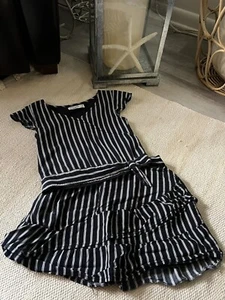 Abercrombie Kids Girl’s Skirt Set Skirt Pockets Blue & White stripped Size 7/8 - Picture 1 of 6