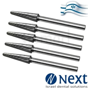 Lot X 5 Dental Lab Carbide Cutters Bur Israel tungsten jewelry acrylic metal 33 - Picture 1 of 3