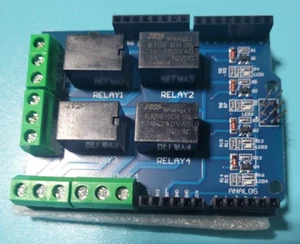Four channel Relay Shield 5V 4 Channel Relay Shield Module for Arduino NEW - Picture 1 of 1