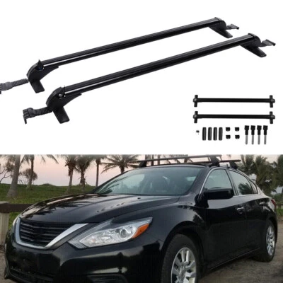 For Nissan Altima 2013-2020 Sedan Roof Rack Cross Bar 43.3" Luggage Carrier+Lock Foto 1 de 4