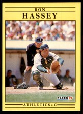 1991 Fleer Ron Hassey Baseball Cards #8