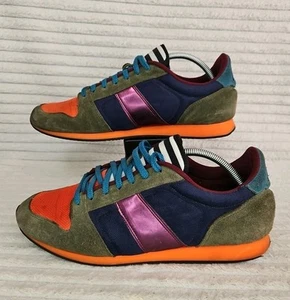Ami Alexandre Matisse Low Top Sneakers Suede Canvas Nylon E14S07 88 Size UK 10 - Picture 1 of 24