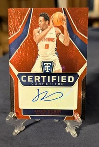 2024-25 Panini totalmente certificado Jalen Duren rojo 63/75 #CCA-DUR - Imagen 1 de 3