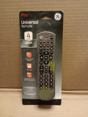 GE Pro Universal Remote 4 Device Full Backlight Roku & Samsung PREprogrammed NEW - Image 1 of 4