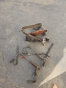 K355- De colección Buckingham Pole Climbing Spikes Gaffs con cinturón de liniero - Imagen 1 de 14