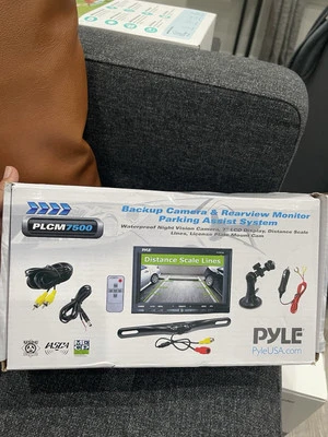 7" LCD Window Suction Mount Monitor + License Plate Backup Camera PLCM7500 - Image 1 of 4