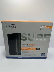 Modem câble ARRIS SURFBOARD G36 DOCSIS 3.1 Wi-Fi 6 - Noir - Photo 1/7
