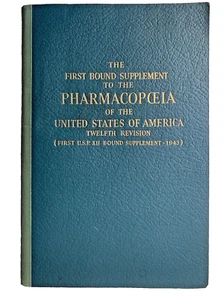 First Bound Supplement to Pharmacopceia of The United States 12th Revision 1943 - Bild 1 von 8