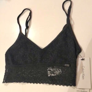 Black Lace Bralette XS NWT Calvin Klein Sexy - Picture 1 of 8