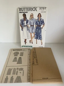 Butterick 3707 Misses' Chic Loose-Fitting Shirt/Top XS S M Uncut Sewing - Picture 1 of 3
