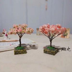 Diorama Cerezo Flor Árbol Miniatura Rosa Jardín Plantas De Jardín Mesa De Arena Modelo - Imagen 1 de 21