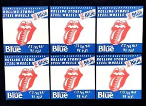 ¡MUY RARO! LOTE DE 6 POSAVASOS DE CERVEZA ROLLING STONE RUEDAS DE ACERO TOUR CANADÁ 1989 ¡NUEVO! - Imagen 1 de 2