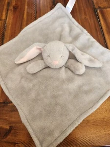 Carter's Gray Bunny Lovey Blanket Plush Stuffed Animal Snuggler 2020 - Picture 1 of 5