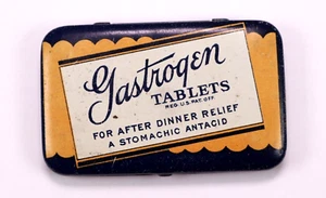 Vintage Medicine Tin - Bristol-Myers Gastrogen Tablets 1920s - RARE - Picture 1 of 4