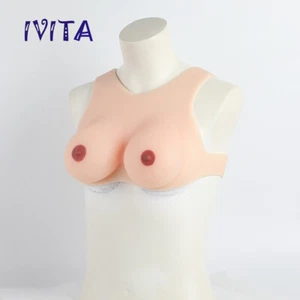 IVITA D Cup Realistisch Brüste Silikonbrüste CD TG Fake Brüste Enhancer XL - Bild 1 von 12