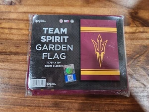 ARIZONA STATE SUN DEVILS Team Spirit Garden Flag 11 3/4"x19" NEW! - Picture 1 of 2