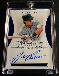 2016 JOSE CANSECO PANINI FLAWLESS SIGNATURES ON CARD AUTO FS-JC 03/15 (843)
