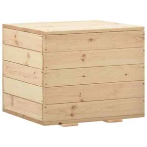 Storage Box 60x54x50.7cm Solid Pine Wood - Picture 1 of 8