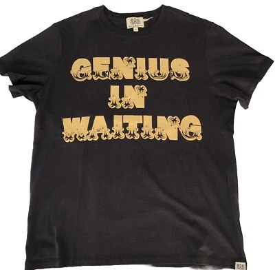 Camiseta para hombre JUICY COUTURE 'Genius-in-Waiting' ~ Algodón Pima - Como nueva Foto 1 de 4