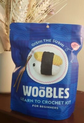 The Woobles Oishi The Sushi Learn To Crochet Kit For Beginners New