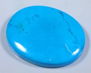 28  CT SUPERB SLEEPING BEAUTY TURQUOISE OVAL CABOCHON GEMSTONE FJ-645 - Picture 1 of 5