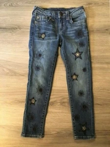 "TRUE RELIGION" "CASEY" SKINNY JEANS, PRE OWNED, GIRLS SIZE 7, DENIM JEANS - Picture 1 of 9